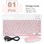 Clavier Bluetooth Sans Fil Rechargeable – Compatible Android, iOS et Windows + Souris Sans Fil OFFERTE
