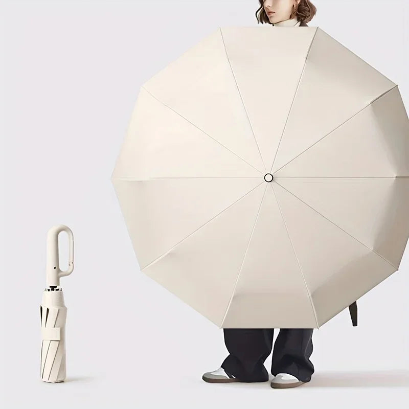 Reinforced Windproof Umbrella - Ergonomic and Practical Handle