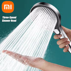 High-Pressure Shower Head with 3 Powerful Spray Settings