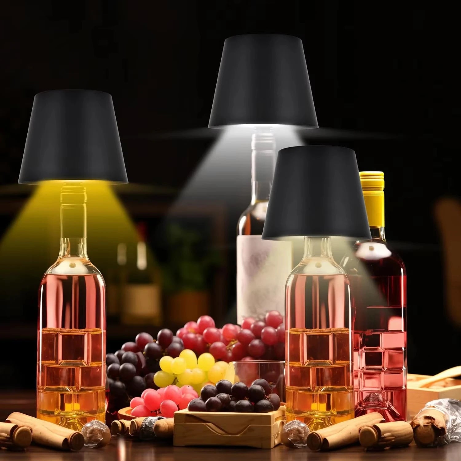 Lampe LED Tactile Sans Fil pour Bouteille