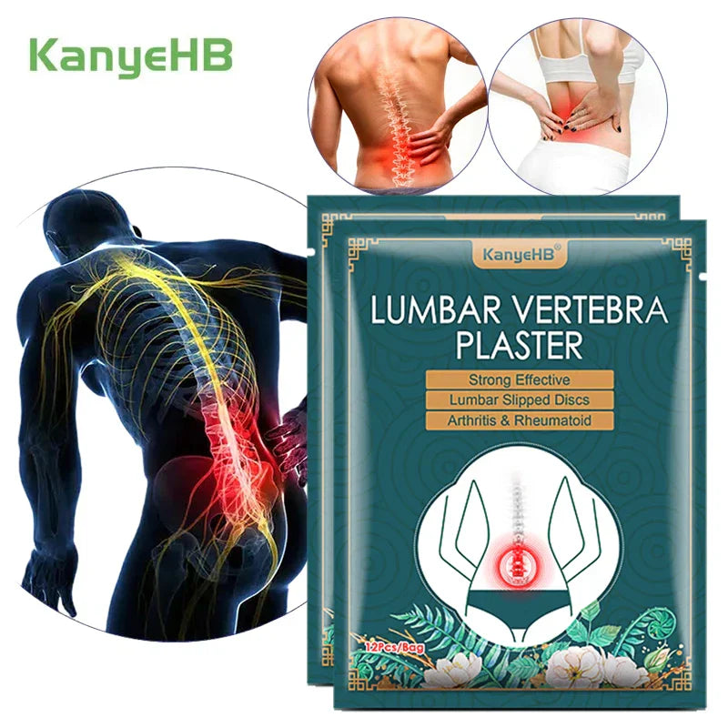 24x Self-Heating Patches 12H Lumbar - Relieves pain