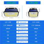 Solar Wall Light 235 Powerful LEDs - Buy One Get One Free
