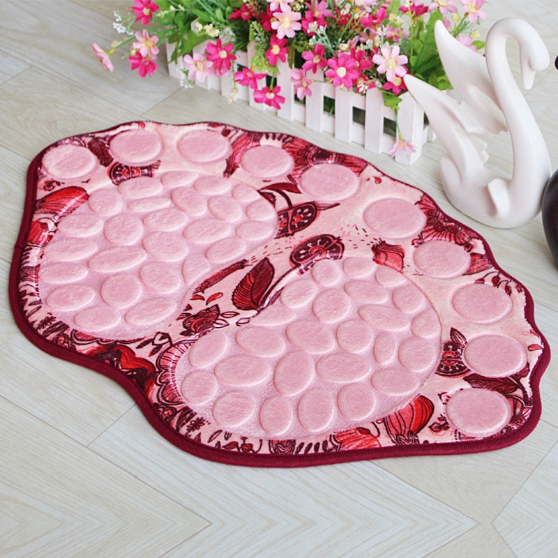 Tapis de bain ultra absorbant en forme de pieds
