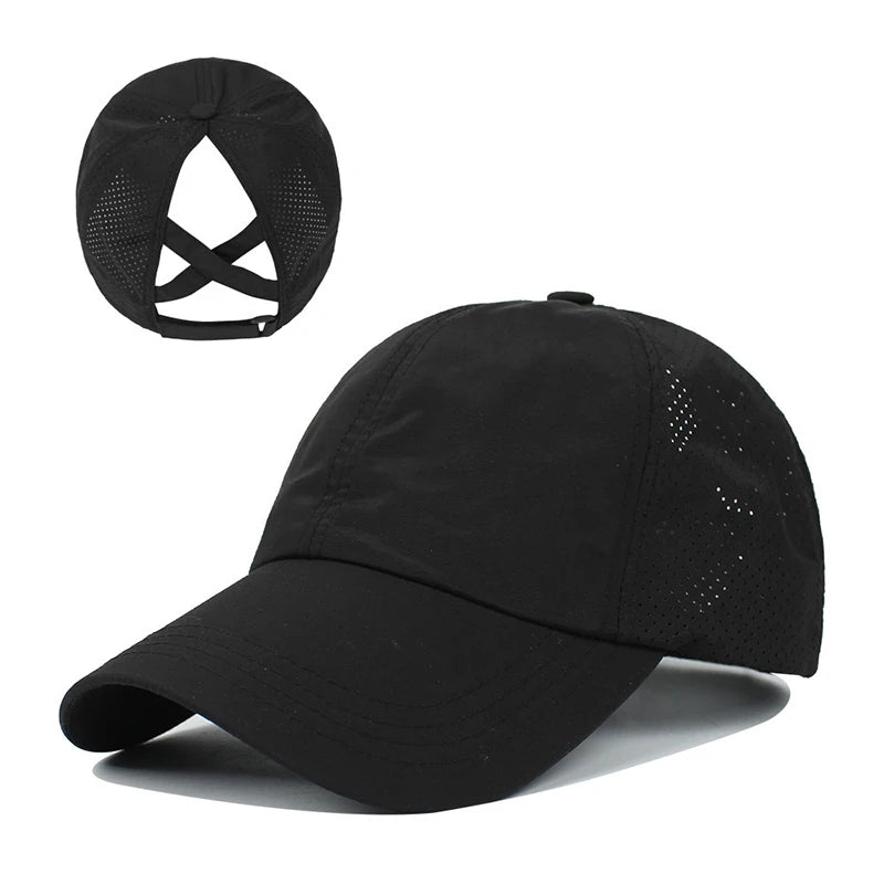 Women's Quick Dry Ponytail Cap