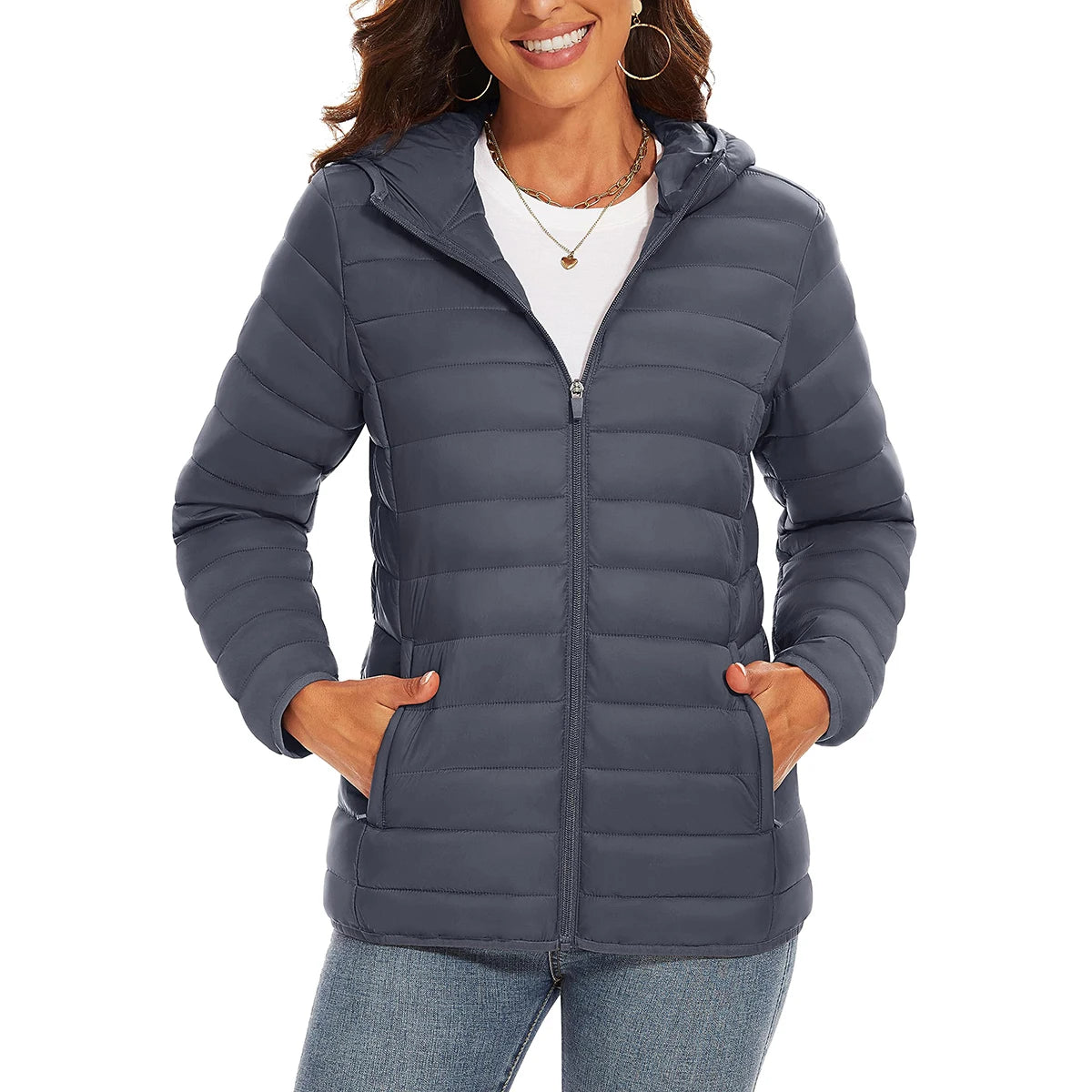 Women's Warm Waterproof Down Jacket - Winter Hiking