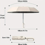 Reinforced Windproof Umbrella - Ergonomic and Practical Handle