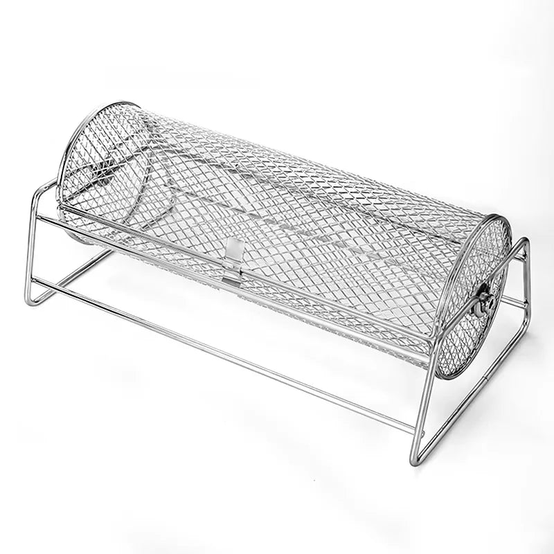 Stainless Steel Rotating BBQ Basket