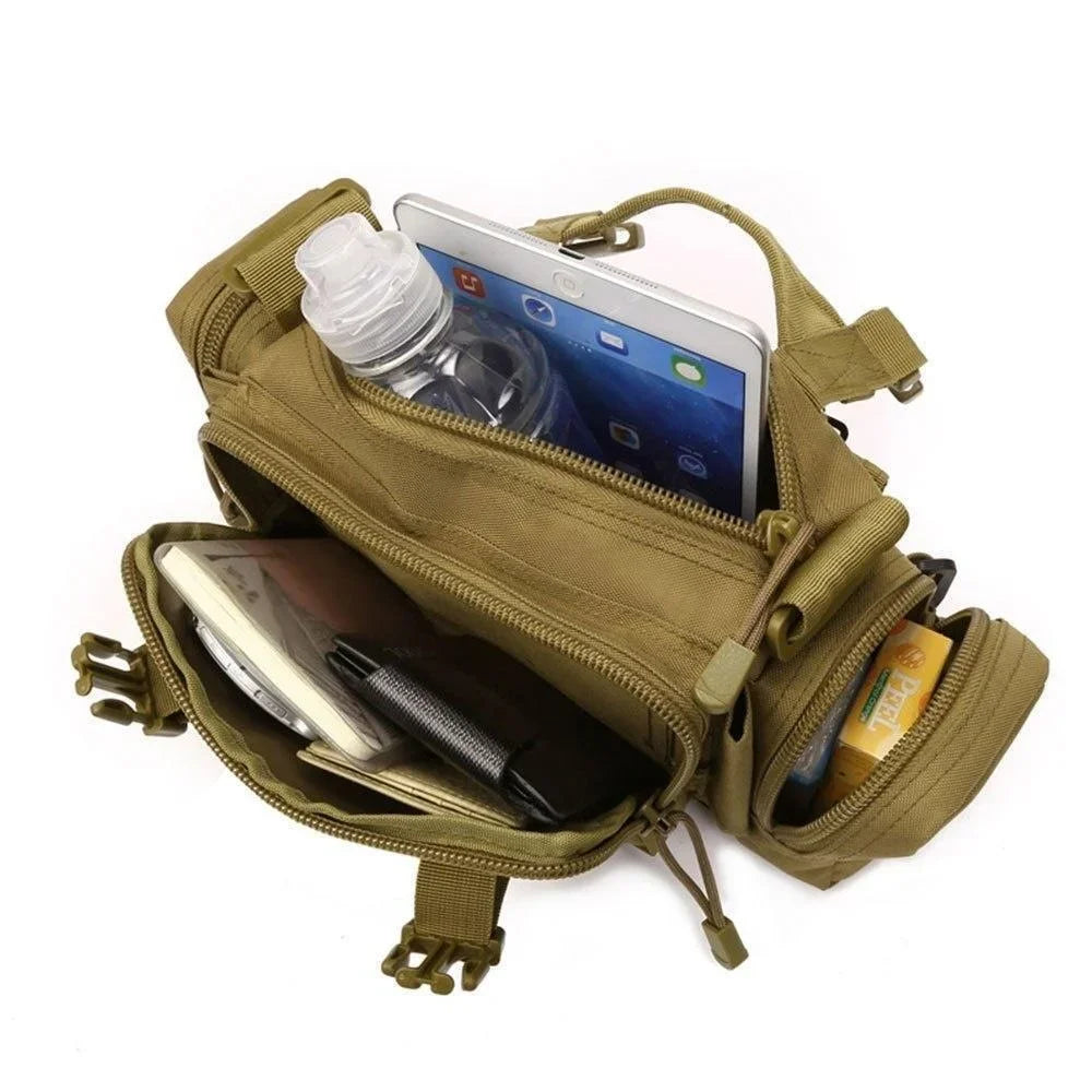 Sac Tactique Bandoulière et Ceinture Multi-Compartiments – Randonnée, Camping et Plein Air