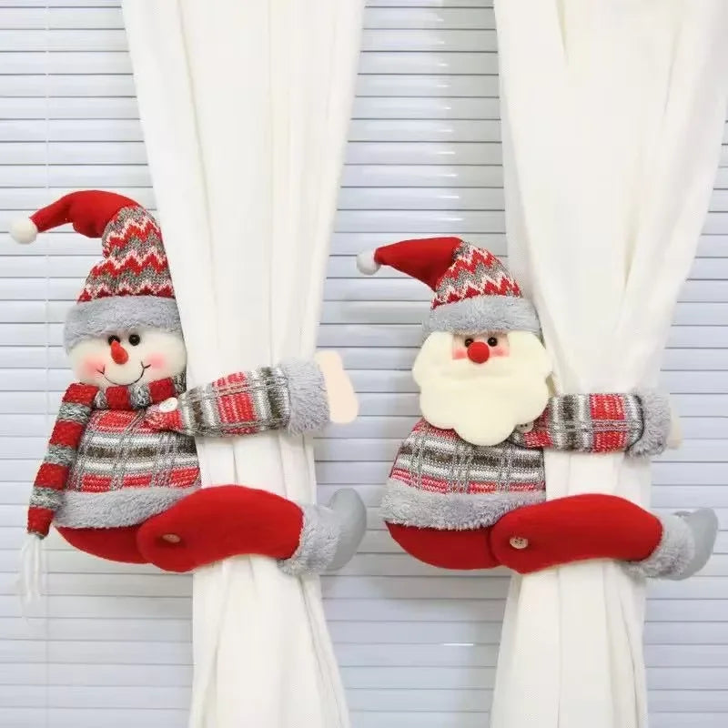 Décoration Peluche de Noël à Accrocher aux Rideaux & Supension
