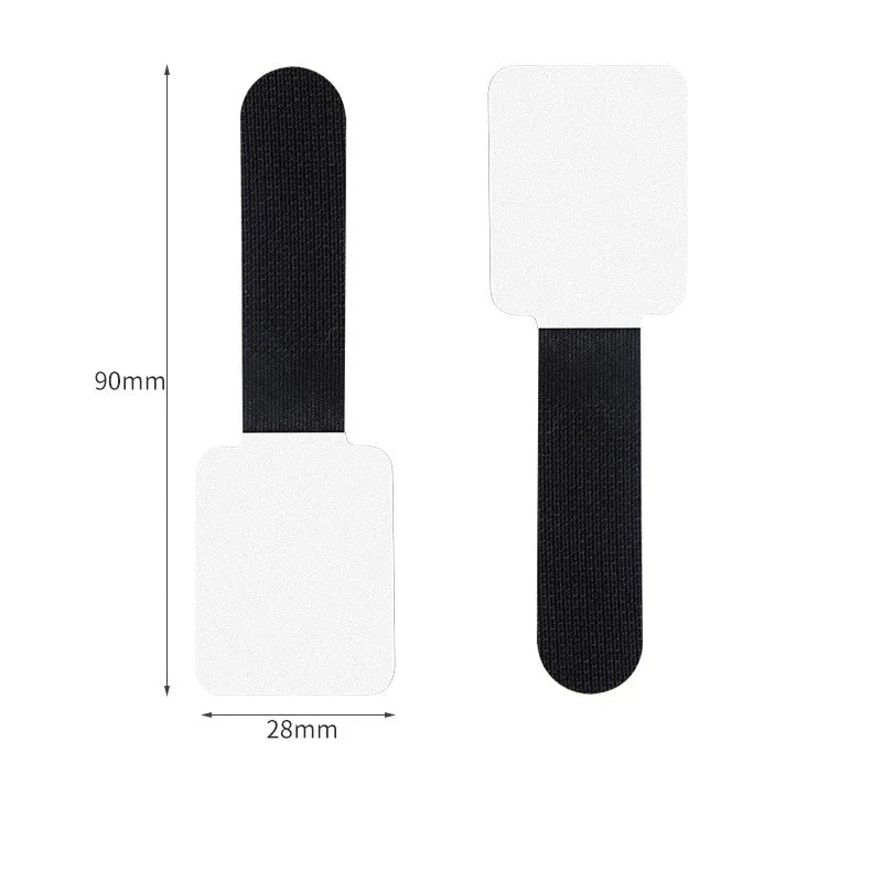 100x Self-adhesive Cable Tie - Reusable Hook and Loop