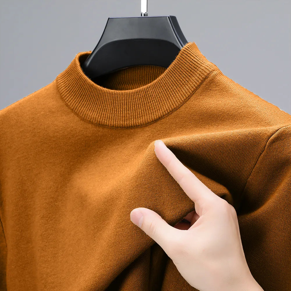 Men's Half-Mock Neck Knit Sweater