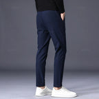 Men's Elegant Winter Trousers with Ultra-Warm Fleece Lining