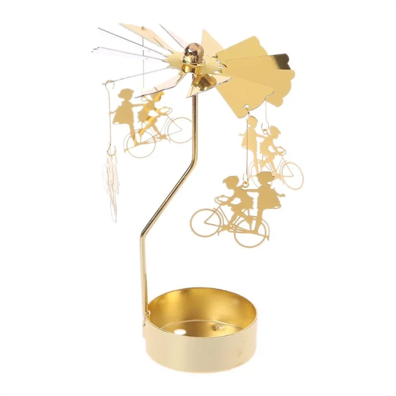 Rotating Metal Candle Holder - Magical Effect