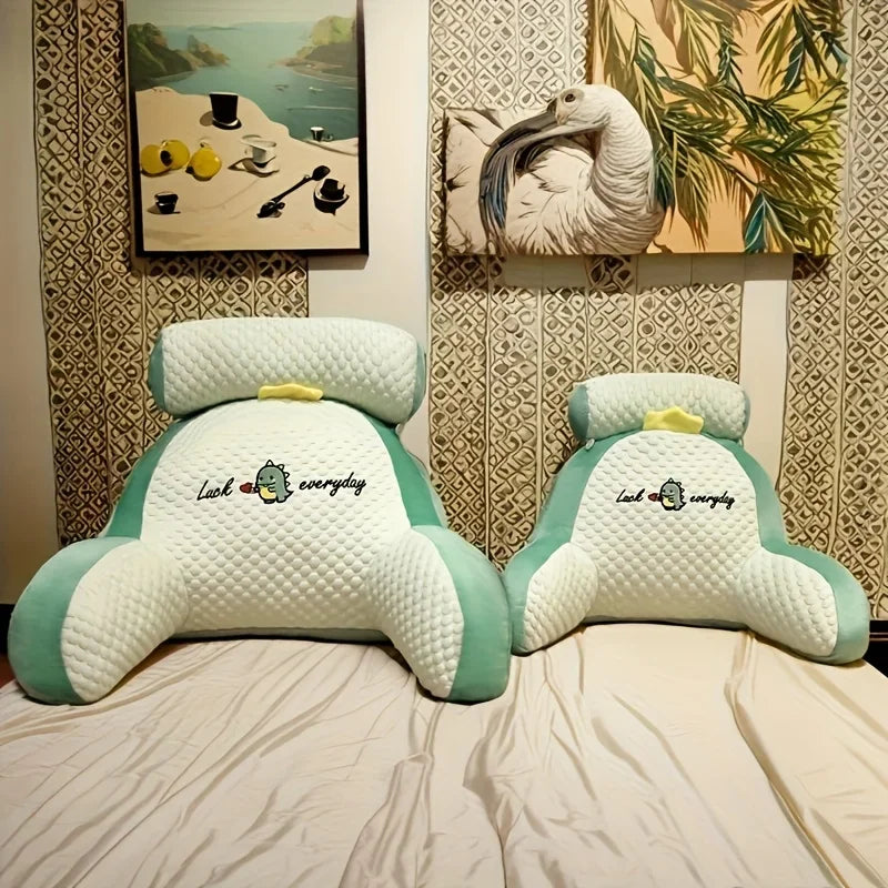 Oreiller de Lecture Ergonomique avec Support Tête & Housse Amovible