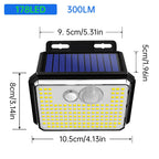 Solar Wall Light 235 Powerful LEDs - Buy One Get One Free