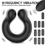 Anneau vibrant en silicone - Homme