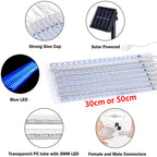 Solar Christmas Icicle String Lights