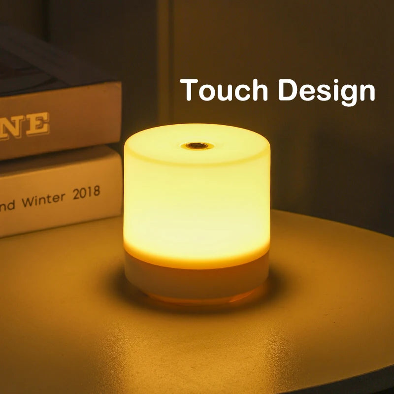 Lampe de chevet LED et tactile - 3 couleurs