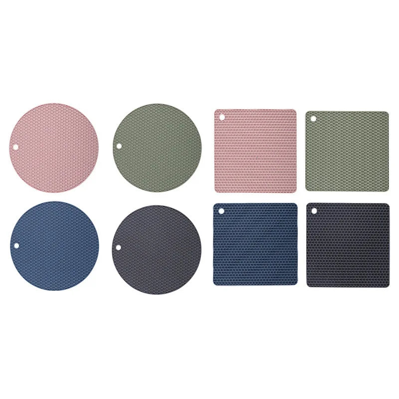 Lot de 4 Dessous de Plat en Silicone Antidérapant
