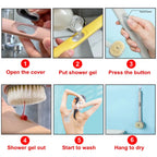Long Handle Massage and Bath Brush