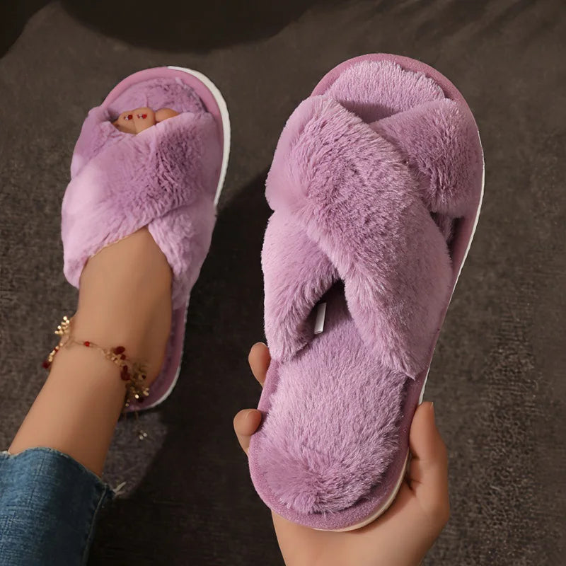 Women's Faux Fur Slippers