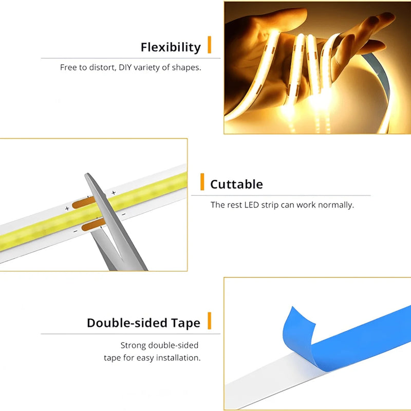 Bande Lumineuse LED Tactile USB - 3M