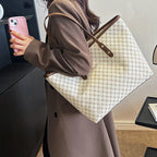 Sac à main Cabas en Cuir PU à motif Grande capacité