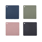 Lot de 4 Dessous de Plat en Silicone Antidérapant