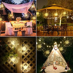 4 Pack Solar Firework Hanging Lights