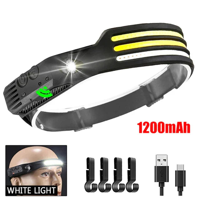 230° Wide-Beam Headlamp & Motion Sensor