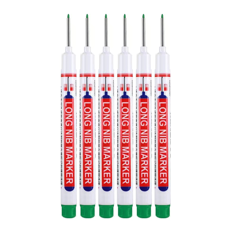 6pcs Long Head Marker Pens Set