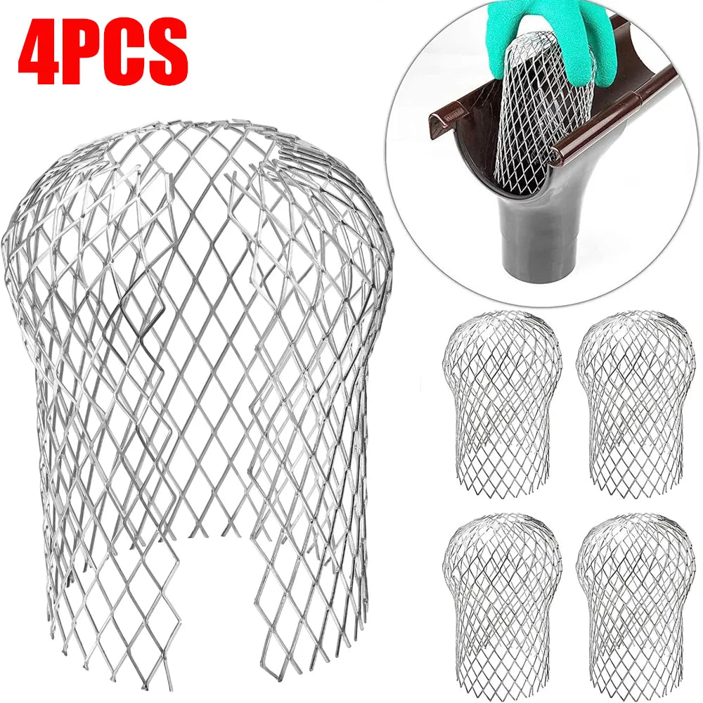 4-Pack Aluminum Gutter Leaf Strainer