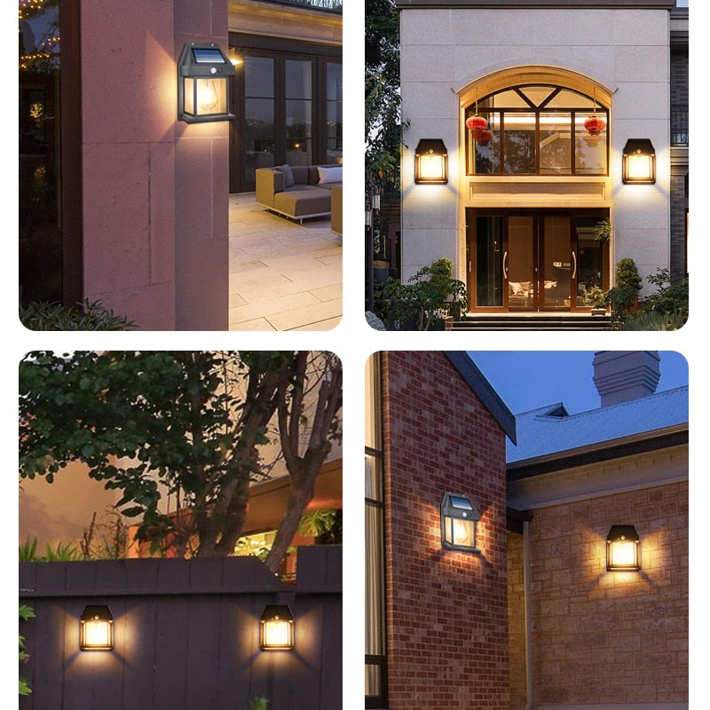 SunGlow - Decorative Solar LED Wall Light