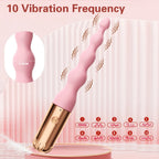 SilkBeads – Baguette Anale Vibrante en Silicone Doux avec 4 Perles Graduées et 10 Modes de Vibration