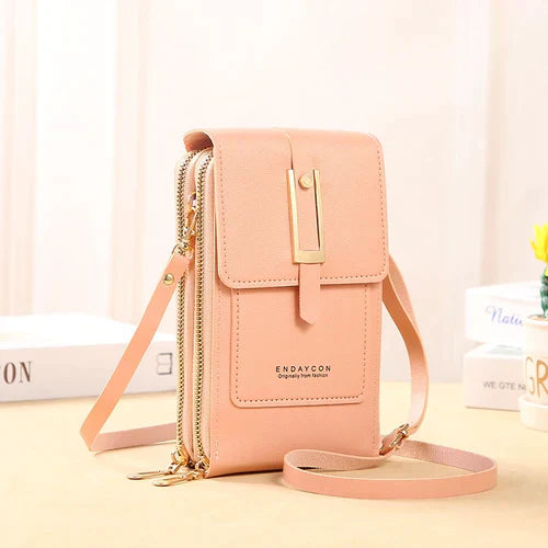 Leather Tactile Phone Wallet Pouch