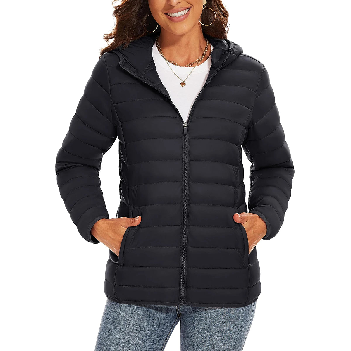 Women's Warm Waterproof Down Jacket - Winter Hiking