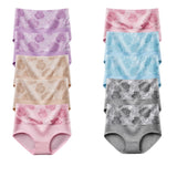 Lot de 6 Culottes Tailles Hautes - Fleuries