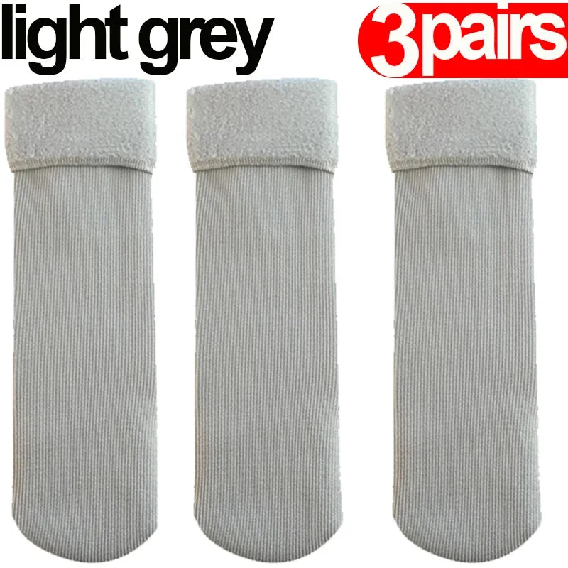 Pack of 3 Fleece-Lined Socks - Comfort and Warmth
