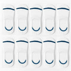 Lot 10 Paires Socquettes Invisibles Homme Coton — Antidérapant Silicone