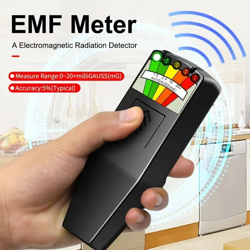 Détecteur de Champ Électromagnétique K2 Portable – Testeur EMF à LED pour Mesure Précises et Enquêtes Paranormales