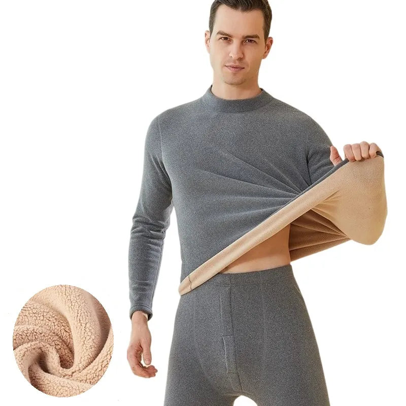 Men's 2-Piece Thermal Underwear Set, Fleece Lined