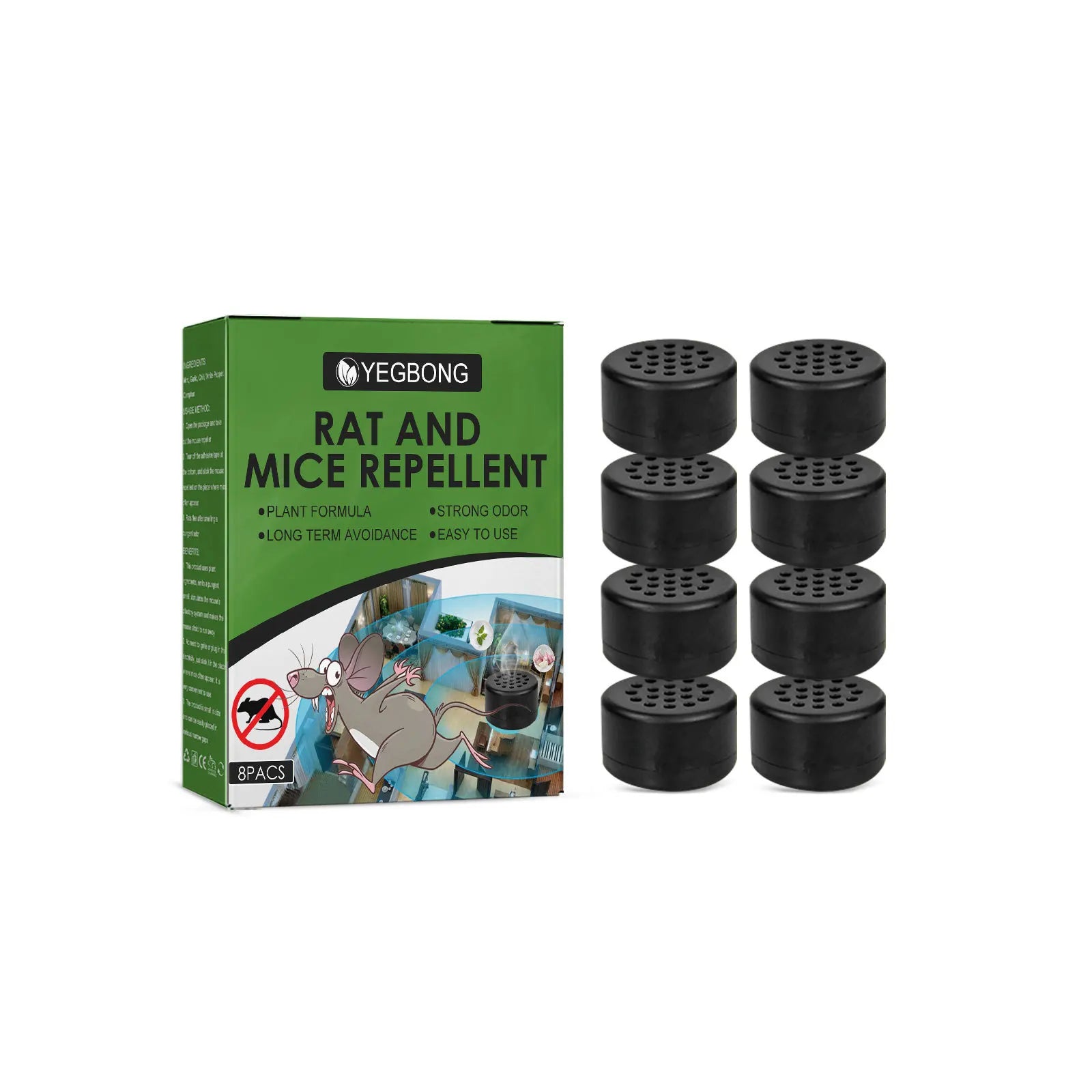 8x Indoor/Outdoor Rat & Mouse Repellents
