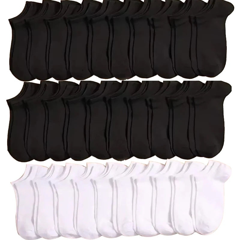 Pack 20 Pairs of Men's/Women's Socks – Absorbent & Comfortable