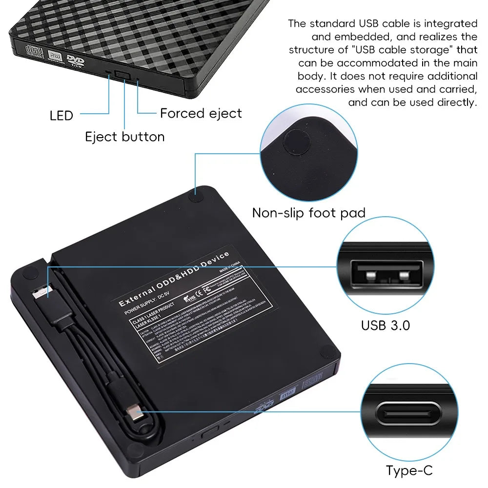 Lecteur DVD Externe Ultra Compact