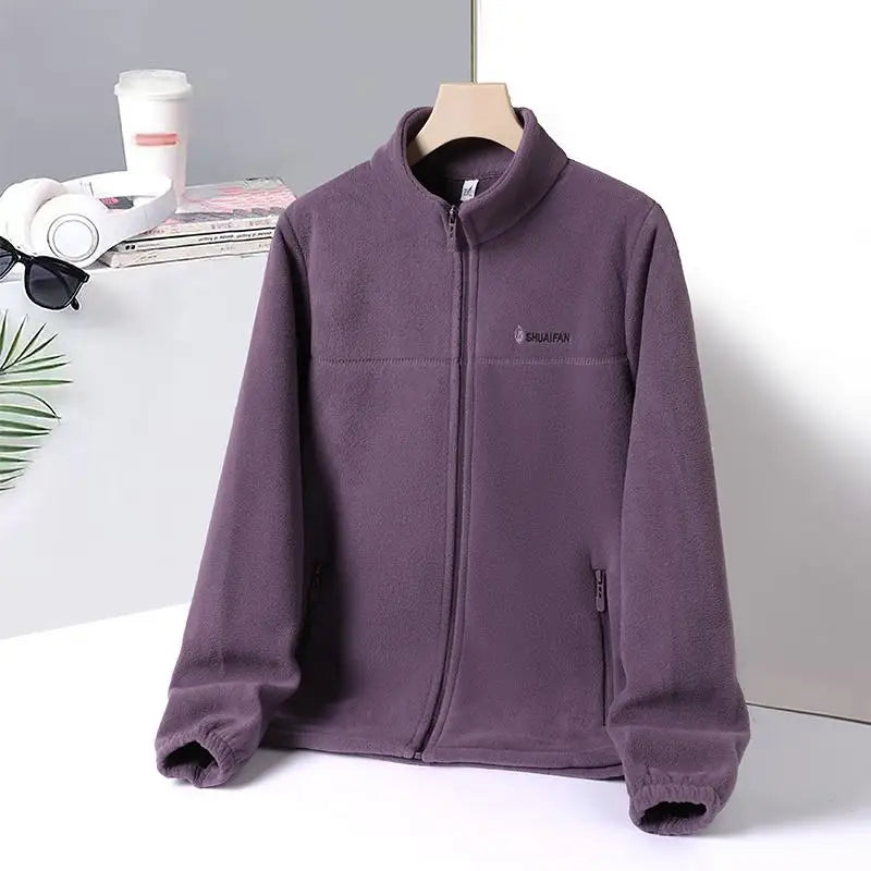 Women's Zipped Fleece Jacket – Warm & Lightweight