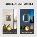 2-Pack 120° LED Solar Motion Sensor Wall Lights