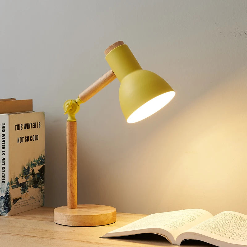 Colourful Wooden Table Lamp
