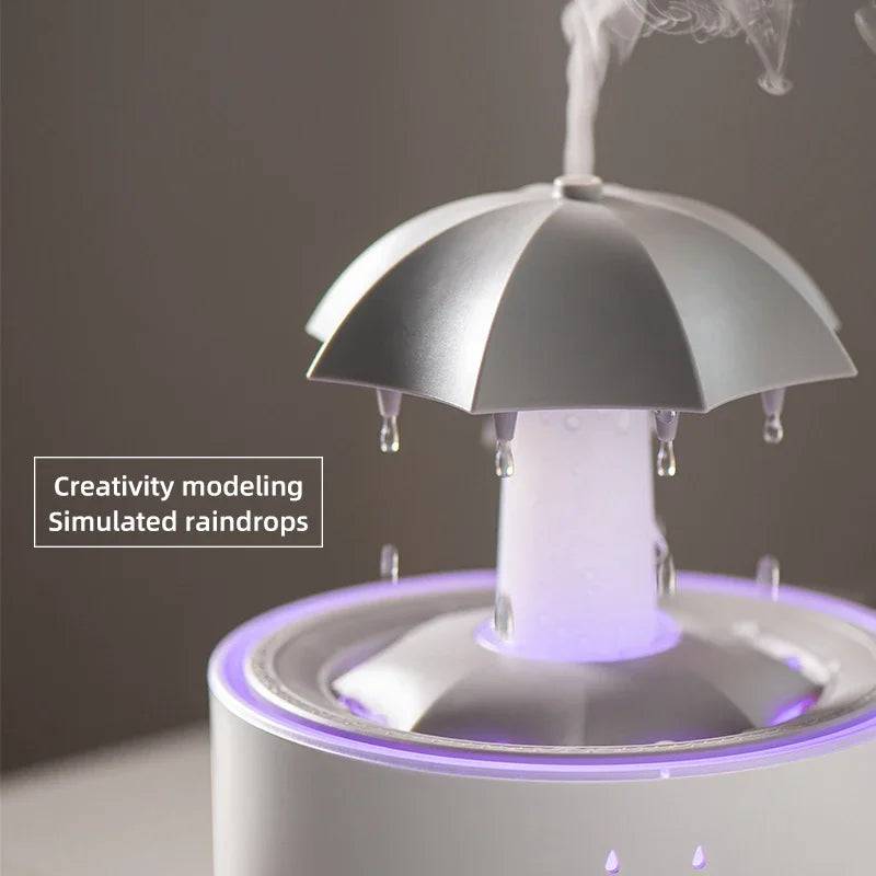 Creative Humidifier Diffuser with Raindrop Light