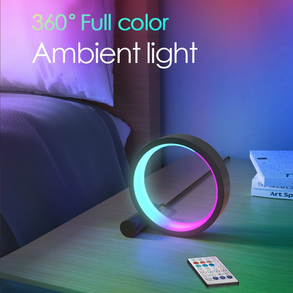 Bluetooth-controlled circular LED lamp