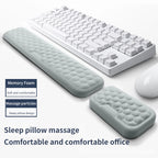 Lot de 2 Reposes Poignets à Mémoire de Forme - Clavier + Souris